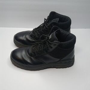Magnum black leather work boots‎